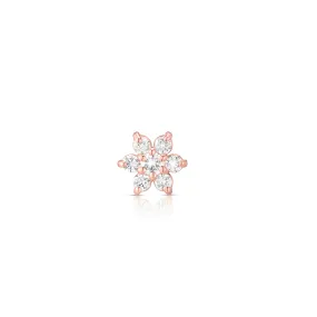 0.25ct Diamond Flower Stud Earring