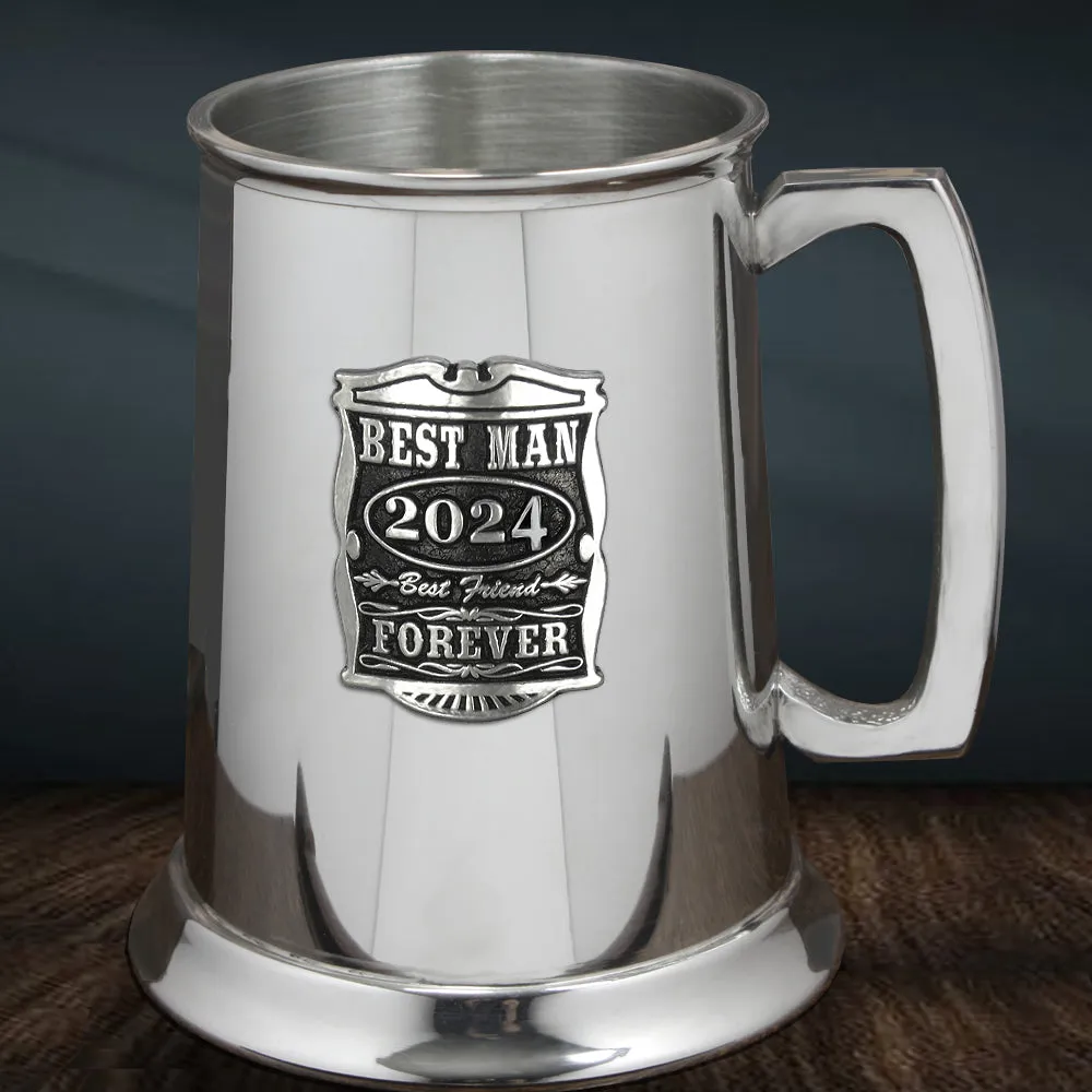 1 Pint* Wedding Best Man Pewter Beer Mug Tankard 2024