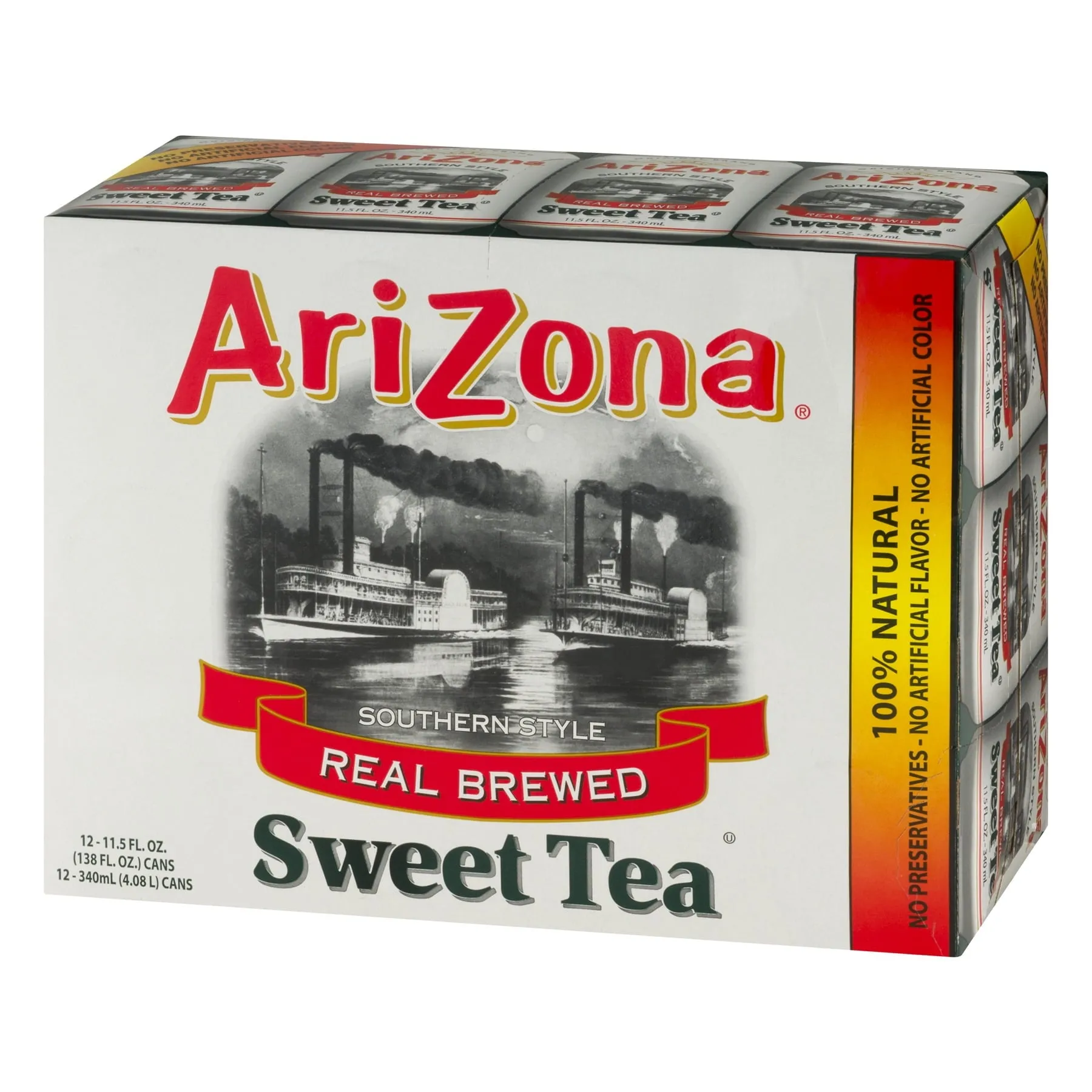 (12 Cans) Arizona Southern Style Real Blend Sweet Tea, 11.5 fl oz