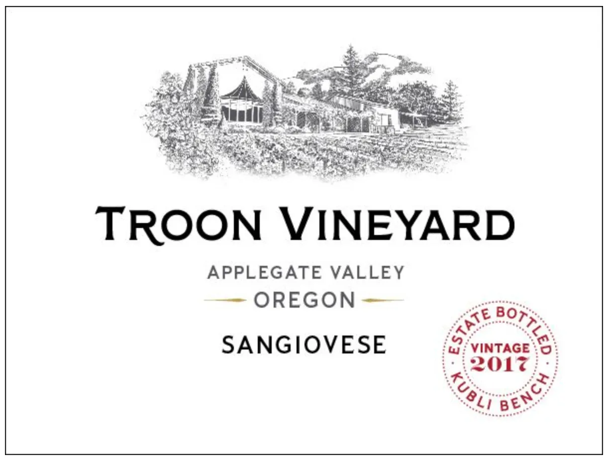 2017 Troon Vineyard Estate Sangiovese