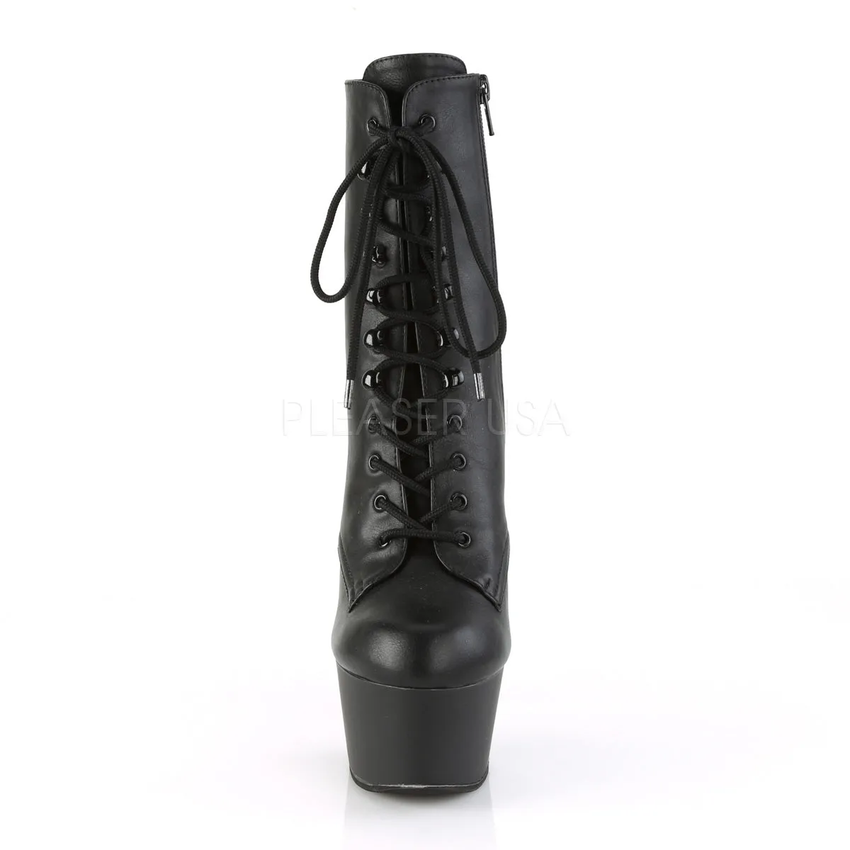 6 Inch Heel ASPIRE-1020 Black Faux Leather