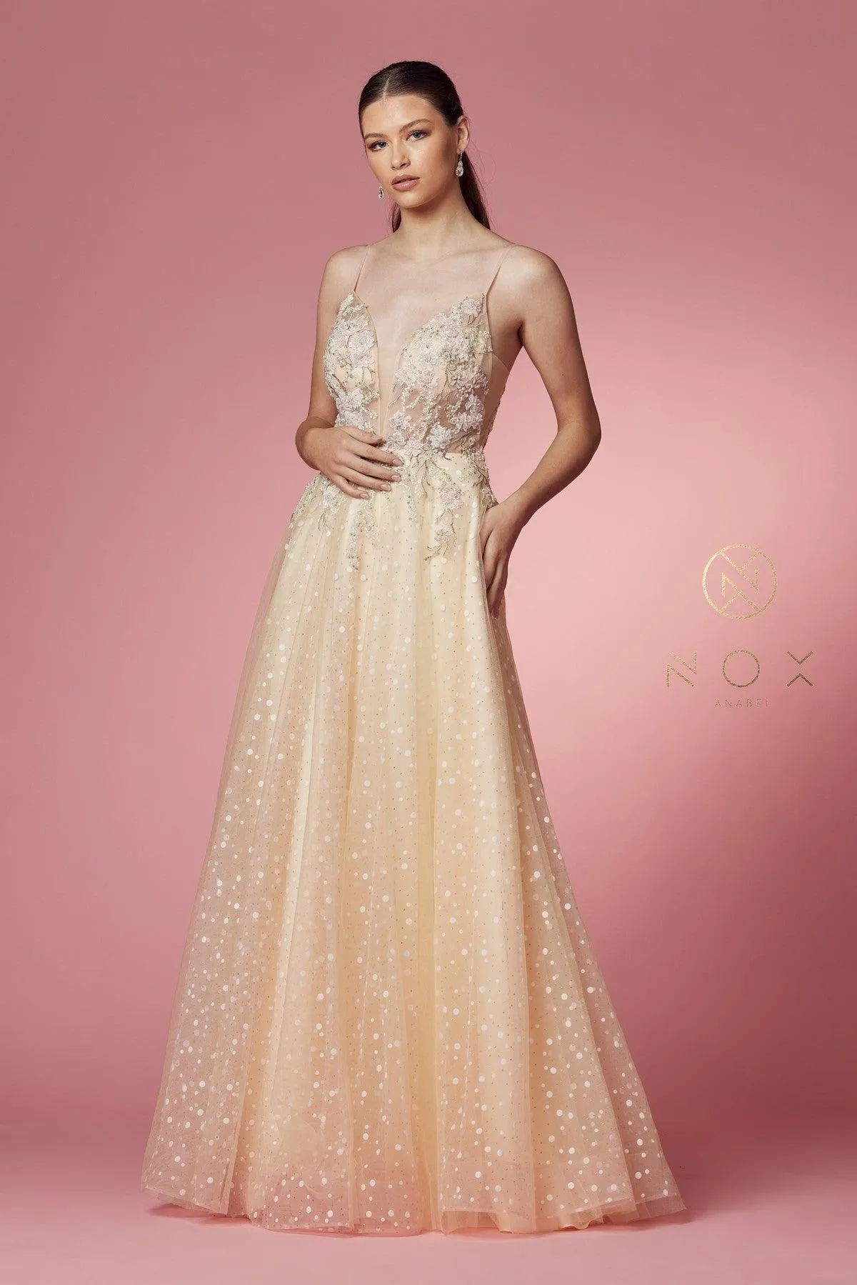 A-line  Long Prom Dress