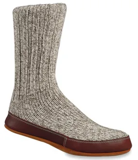 Acorn Grey Ragg Wool - Slipper Socks