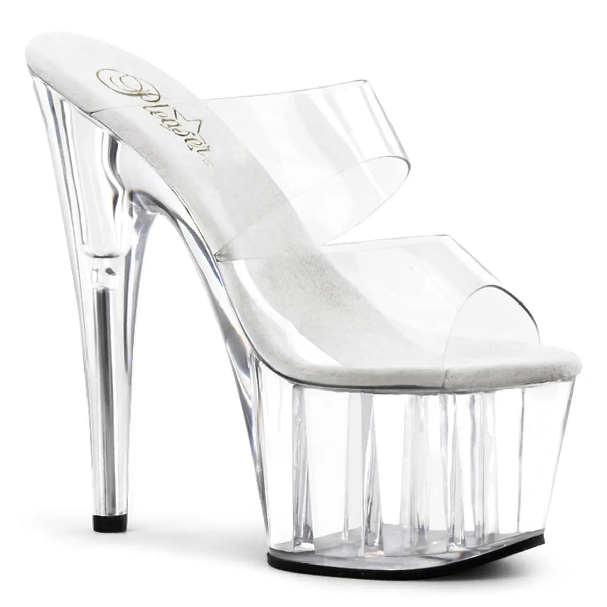 ADORE-702 Clear Strap Mules