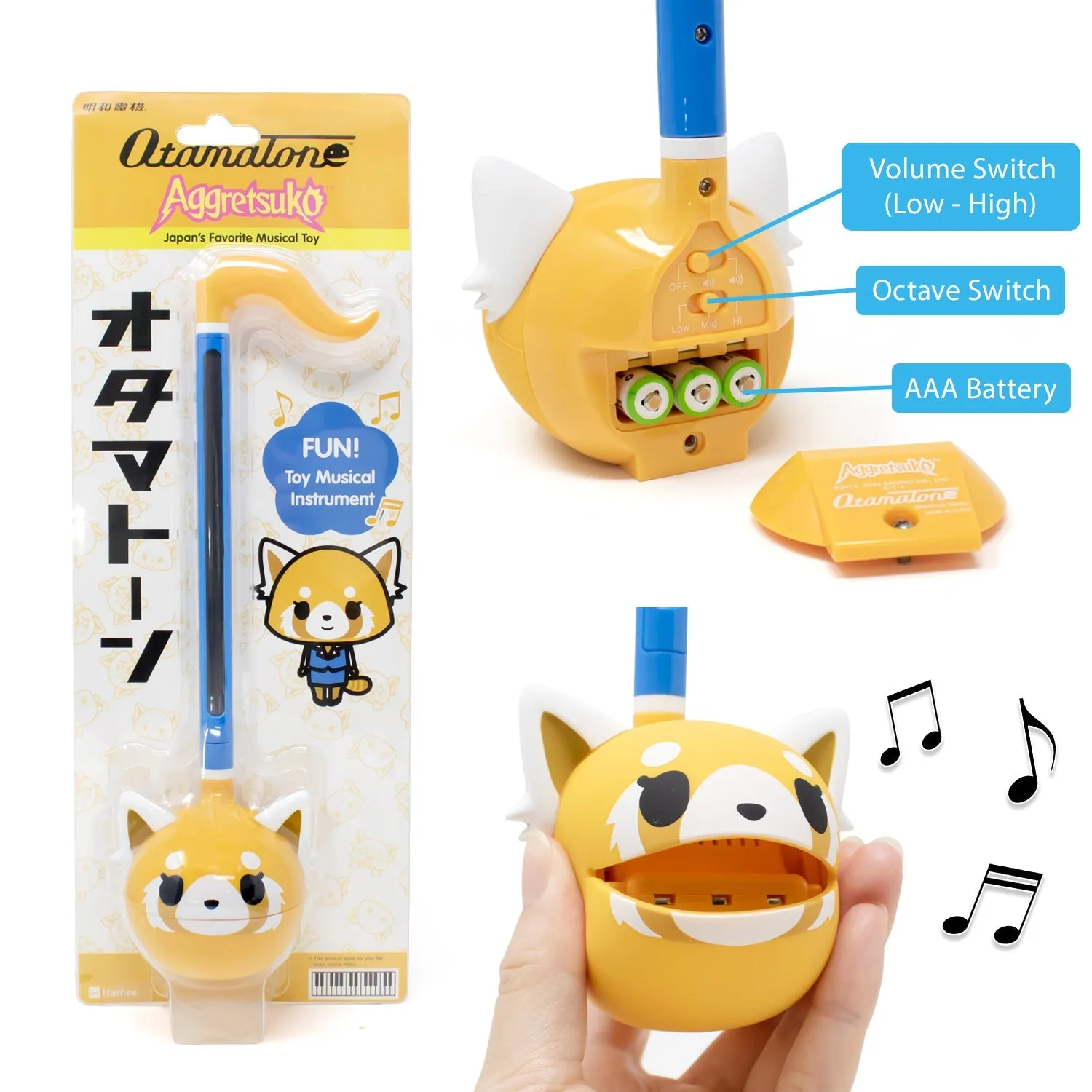 Aggretsuko Otamatone Musical Toy (Sweet)