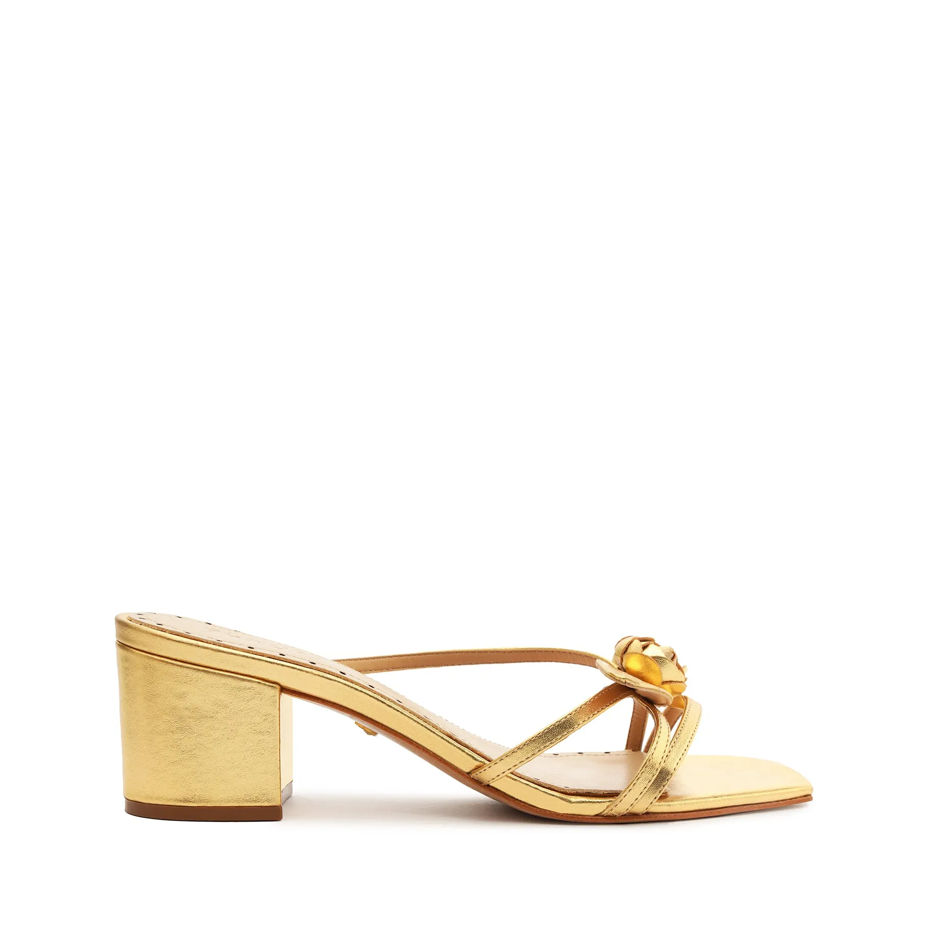 Alma Metallic Leather Sandal