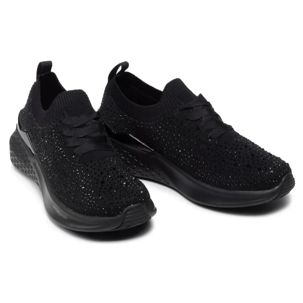 Ara Monticello Black Woven Stretch Sneaker (Women's)