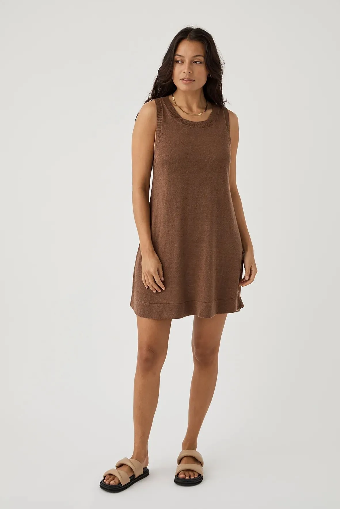 Arcaa Brie Shift Dress - Chocolate