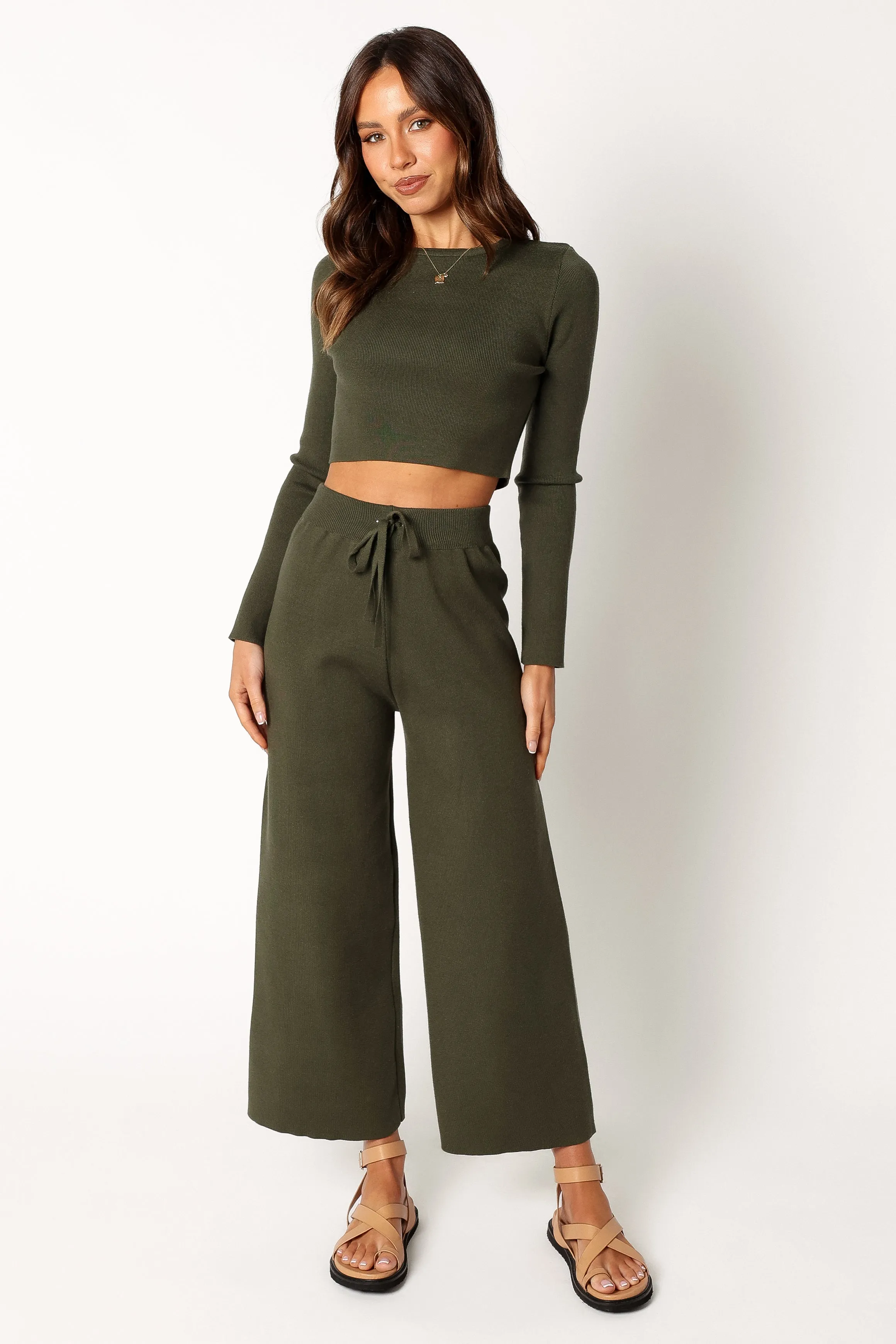 Ayers Long Sleeve Set - Olive