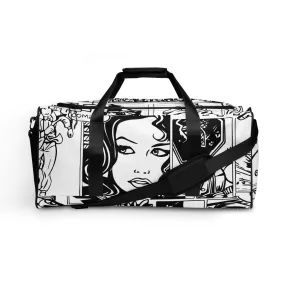 Black & White Comic Book Duffle Bag