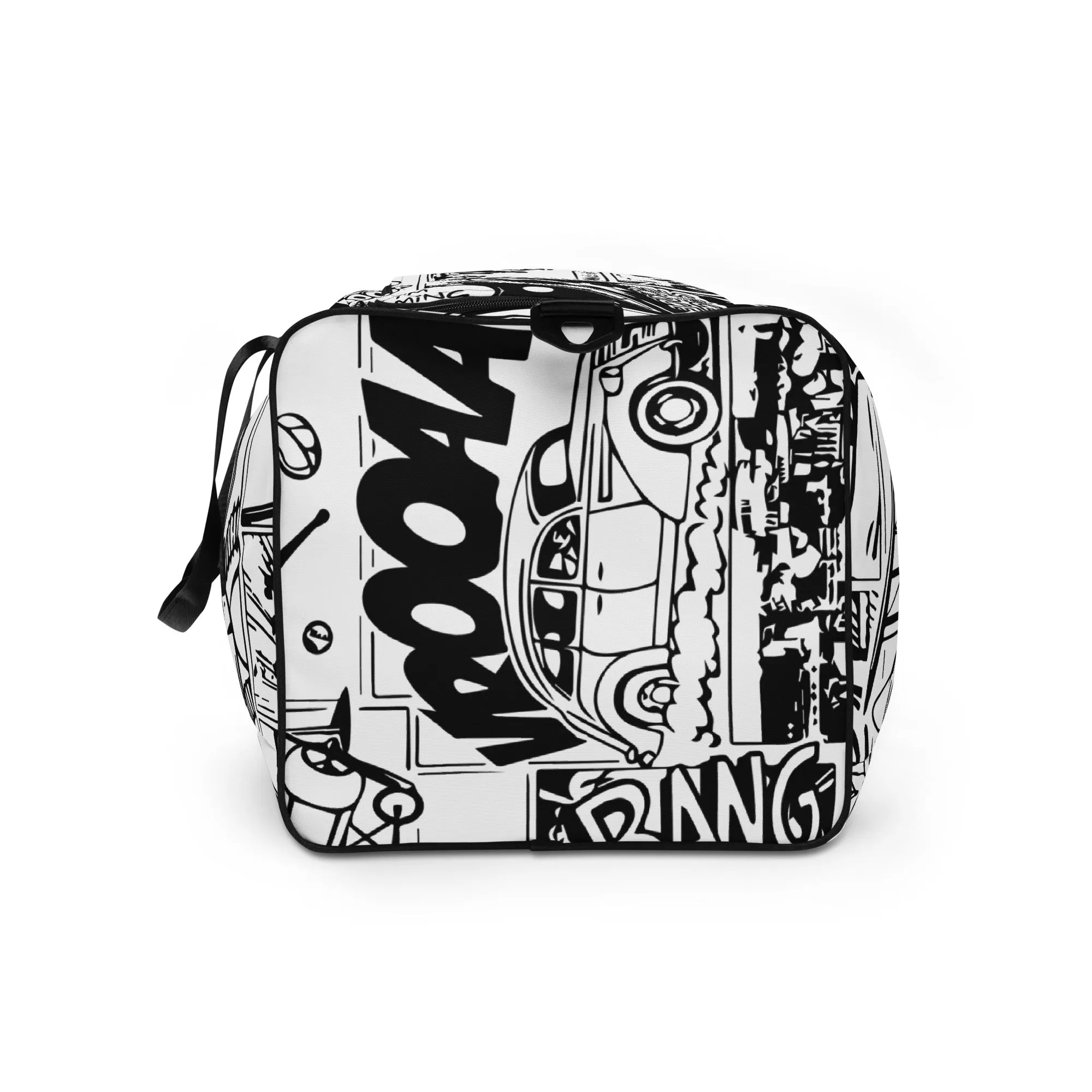 Black & White Comic Book Duffle Bag