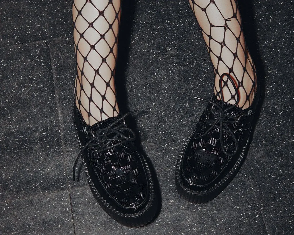 Black Checkered Patent Viva Mondo Creeper