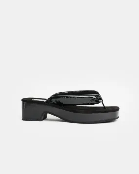 Black Thong Sandal