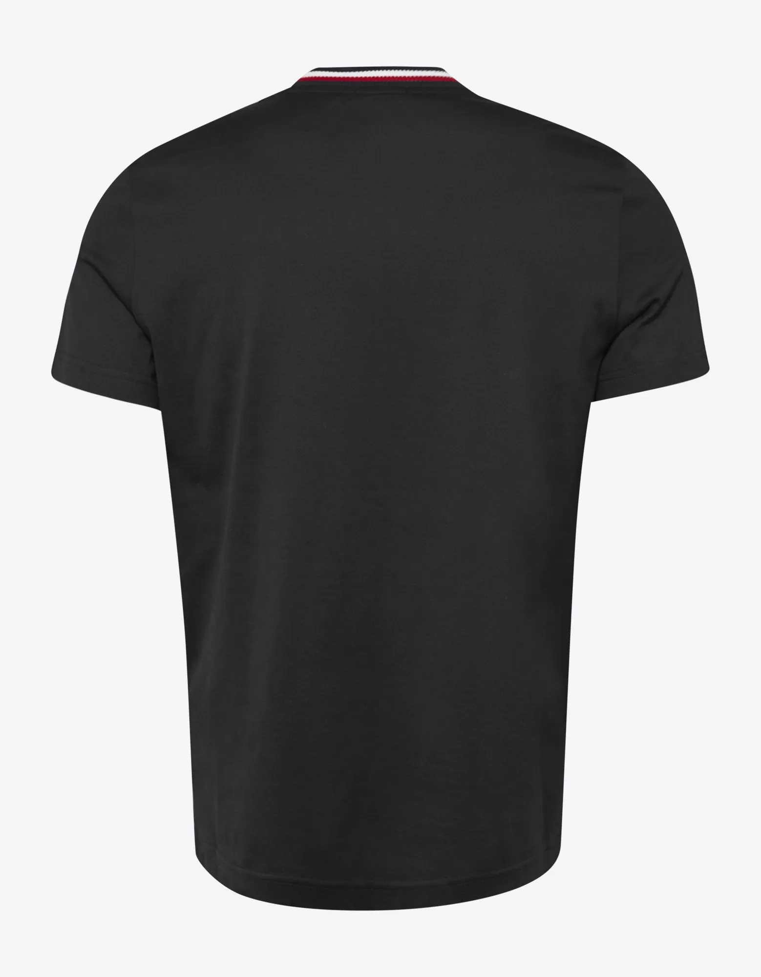 Black Tricolour Collar T-Shirt