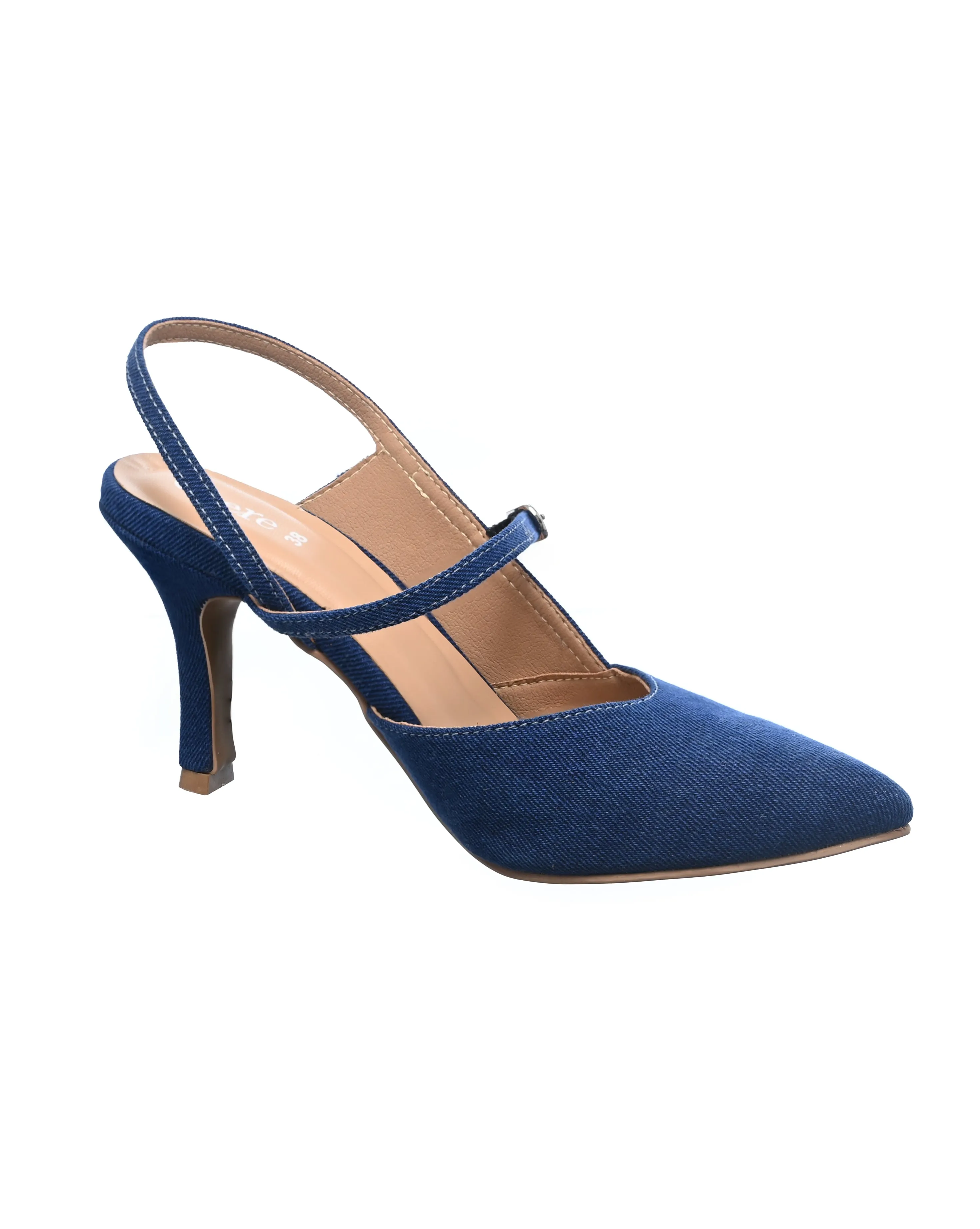 Blue Slingback Stiletto Heels for Women