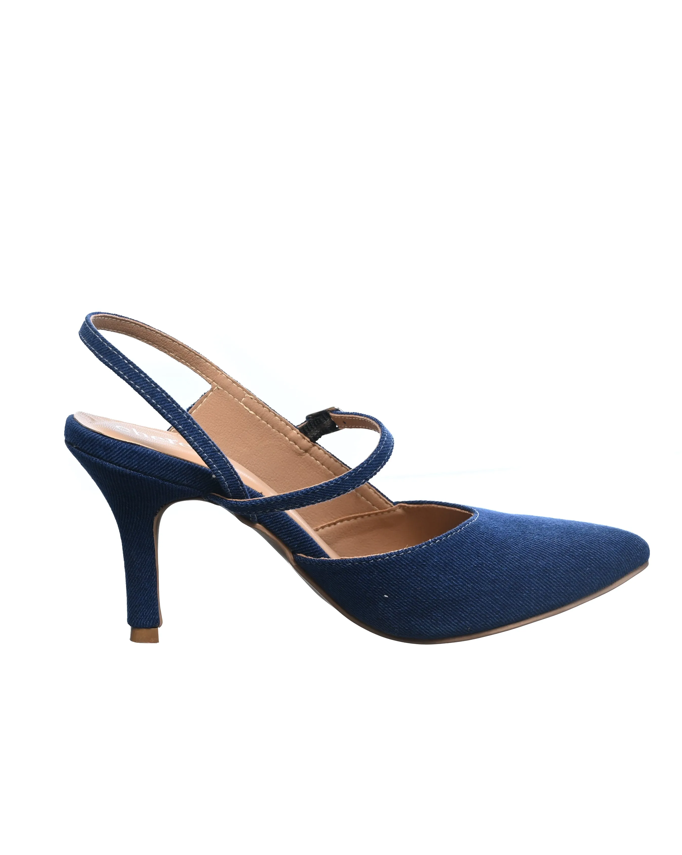 Blue Slingback Stiletto Heels for Women