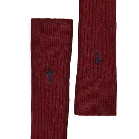 Boot Socks - Dark Red