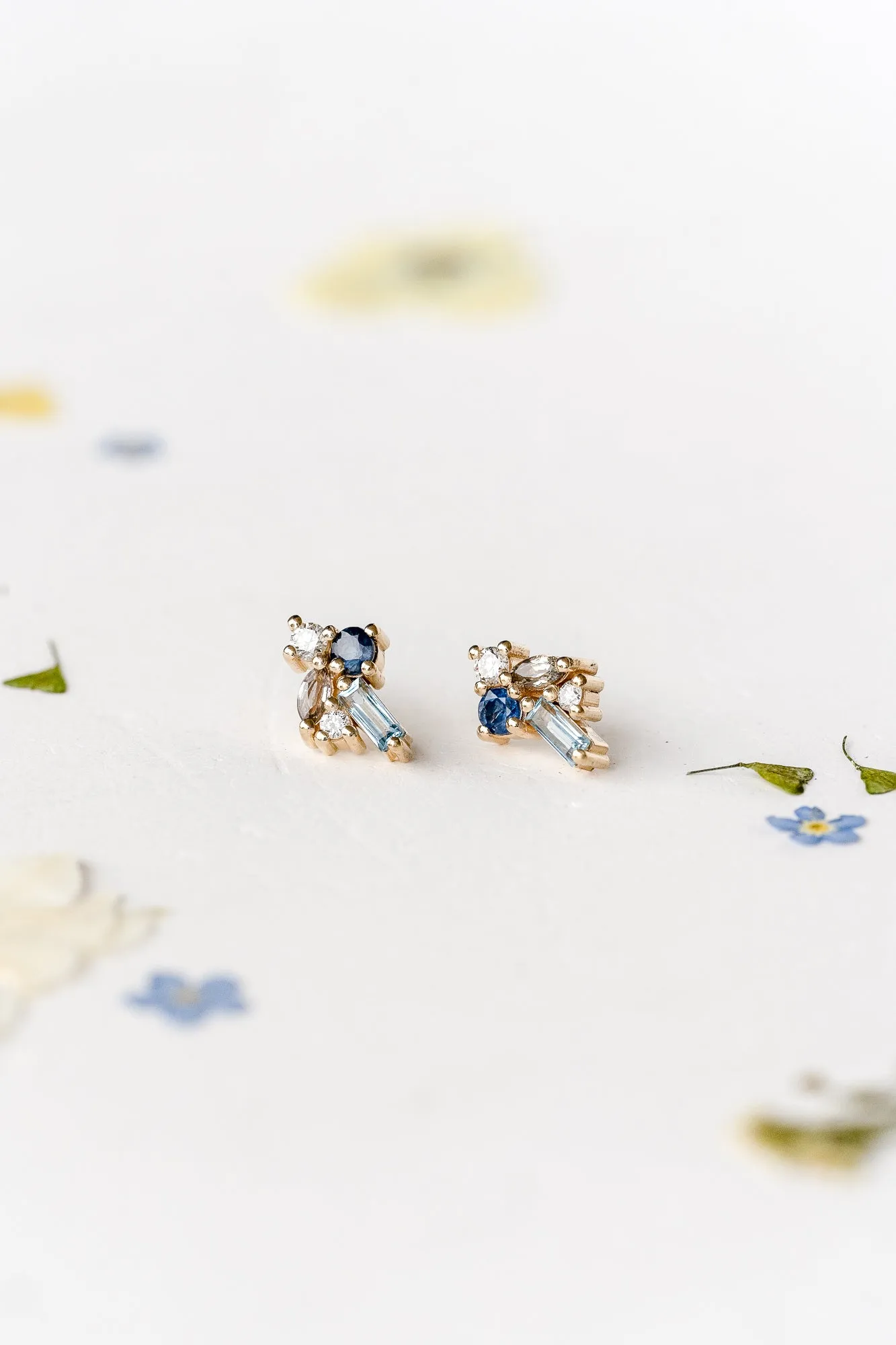 Bouquet Studs in Tranquil