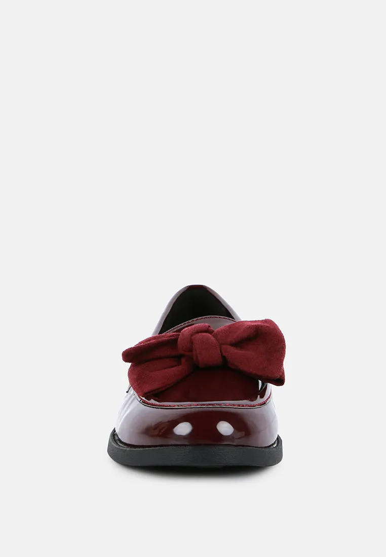 Bowberry Bow-Tie Patent Loafers