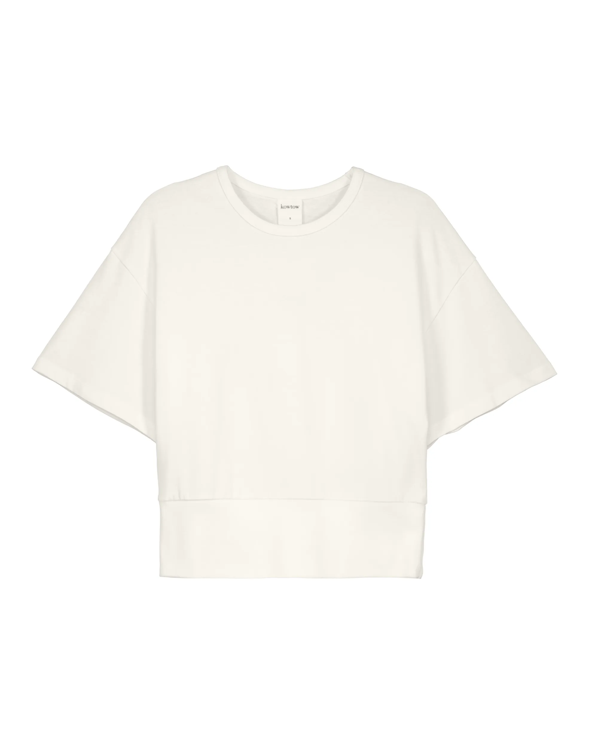 Boxy Rib T-shirt - Off White