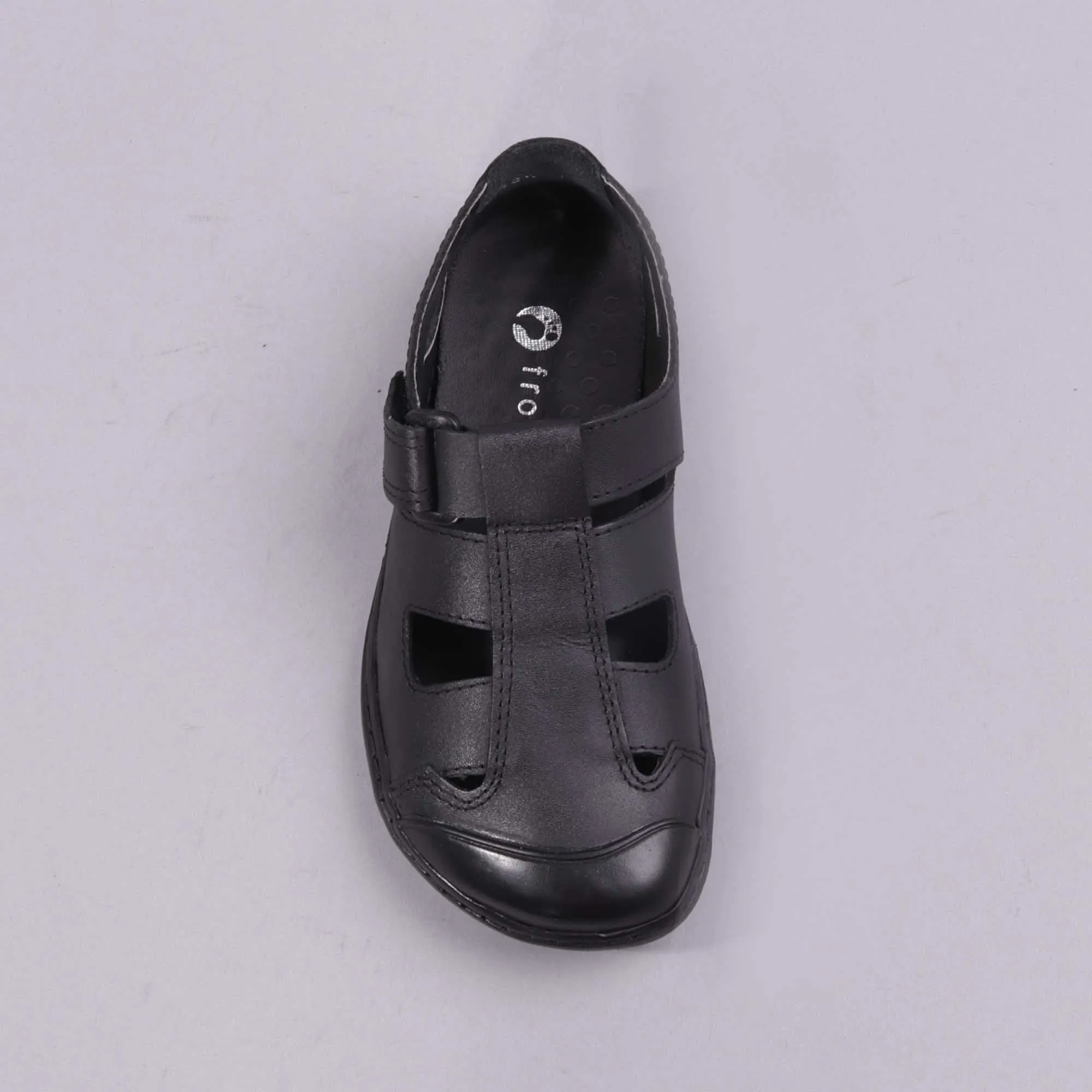 Boys School Sandal  in Black Sizes  28 -33 - 7816