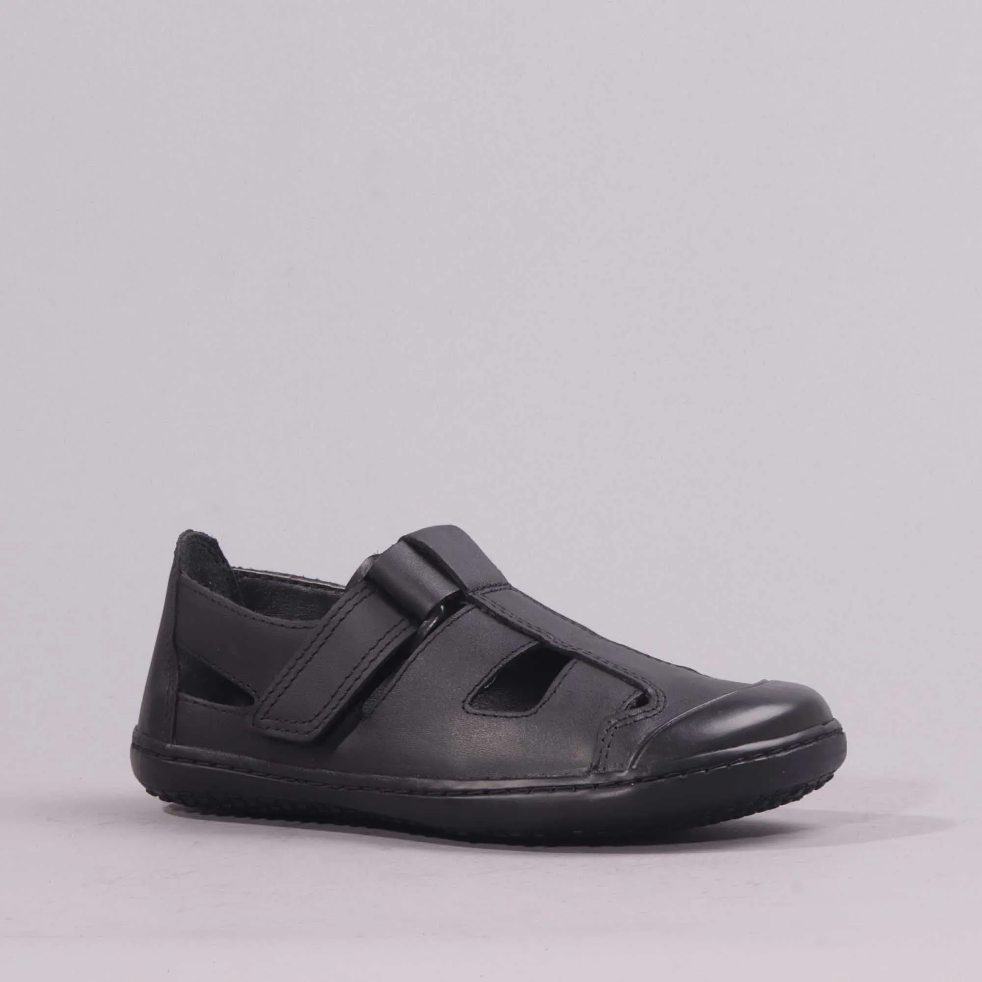 Boys School Sandal  in Black Sizes  28 -33 - 7816