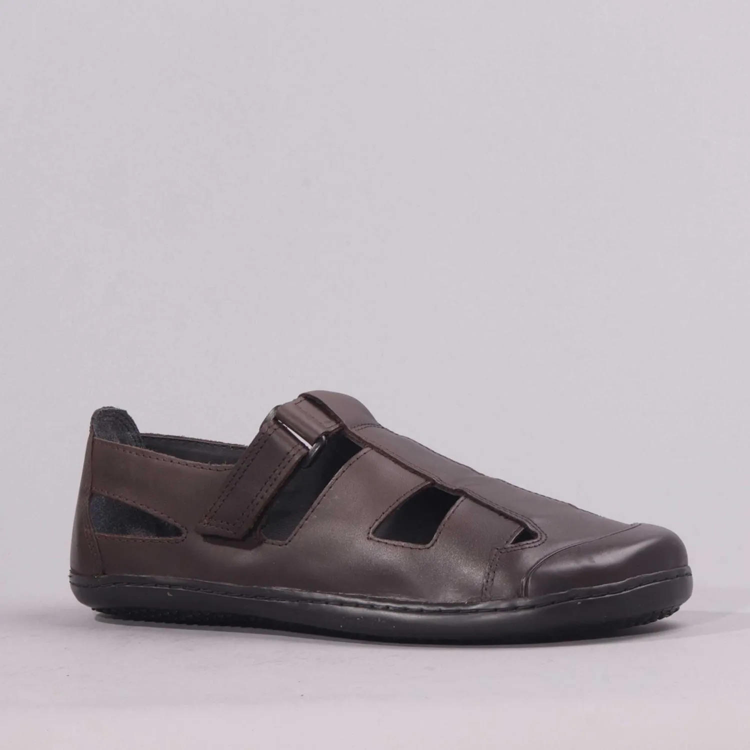 Boys School Sandal in Brown Sizes 39-47 - 7818