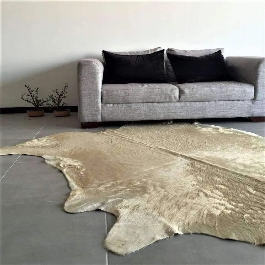 Brazilian Champagne Cowhide Rugs