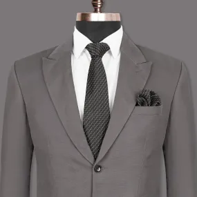 Bright Grey Premium Cotton Blazer