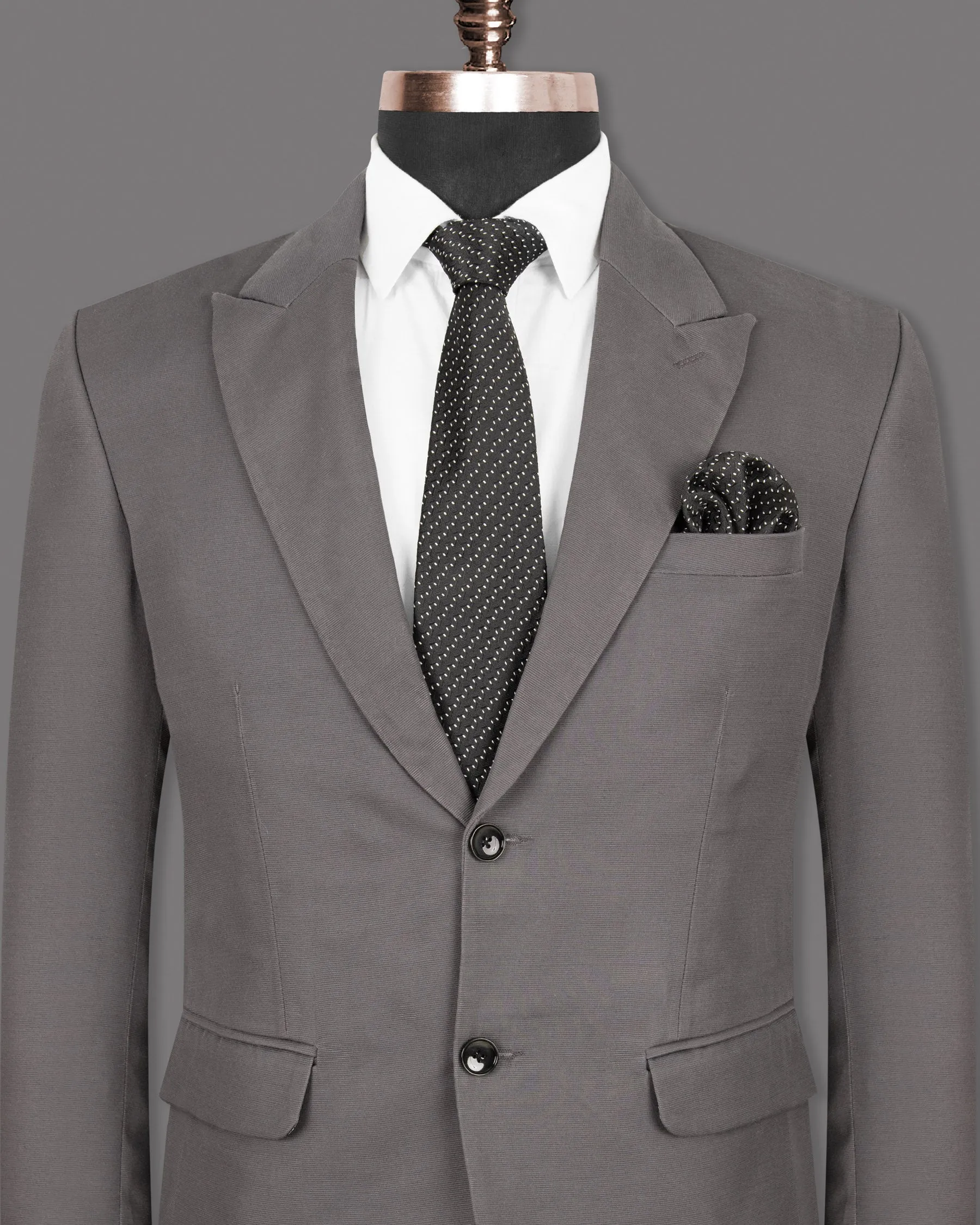 Bright Grey Premium Cotton Blazer