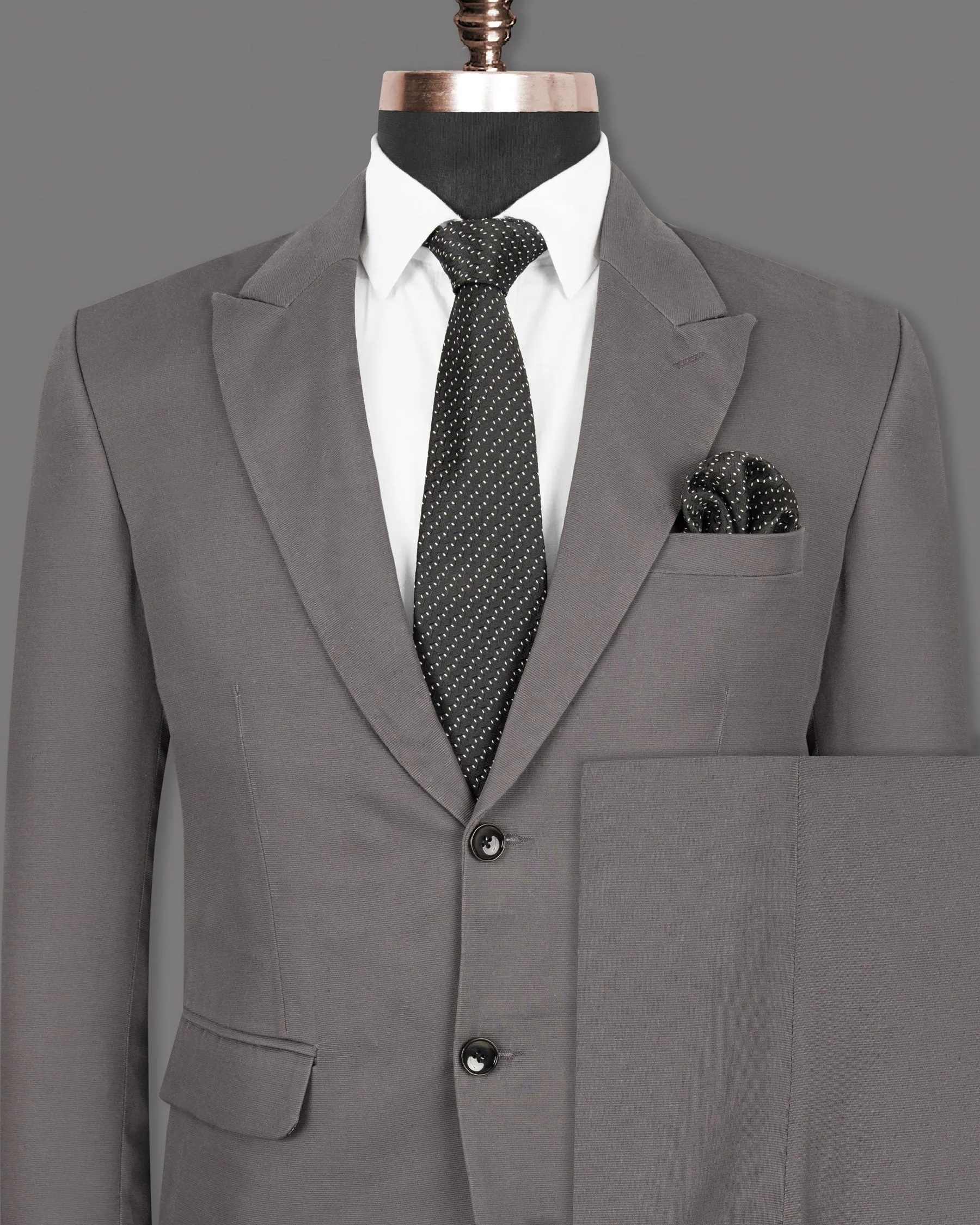 Bright Grey Premium Cotton Suit