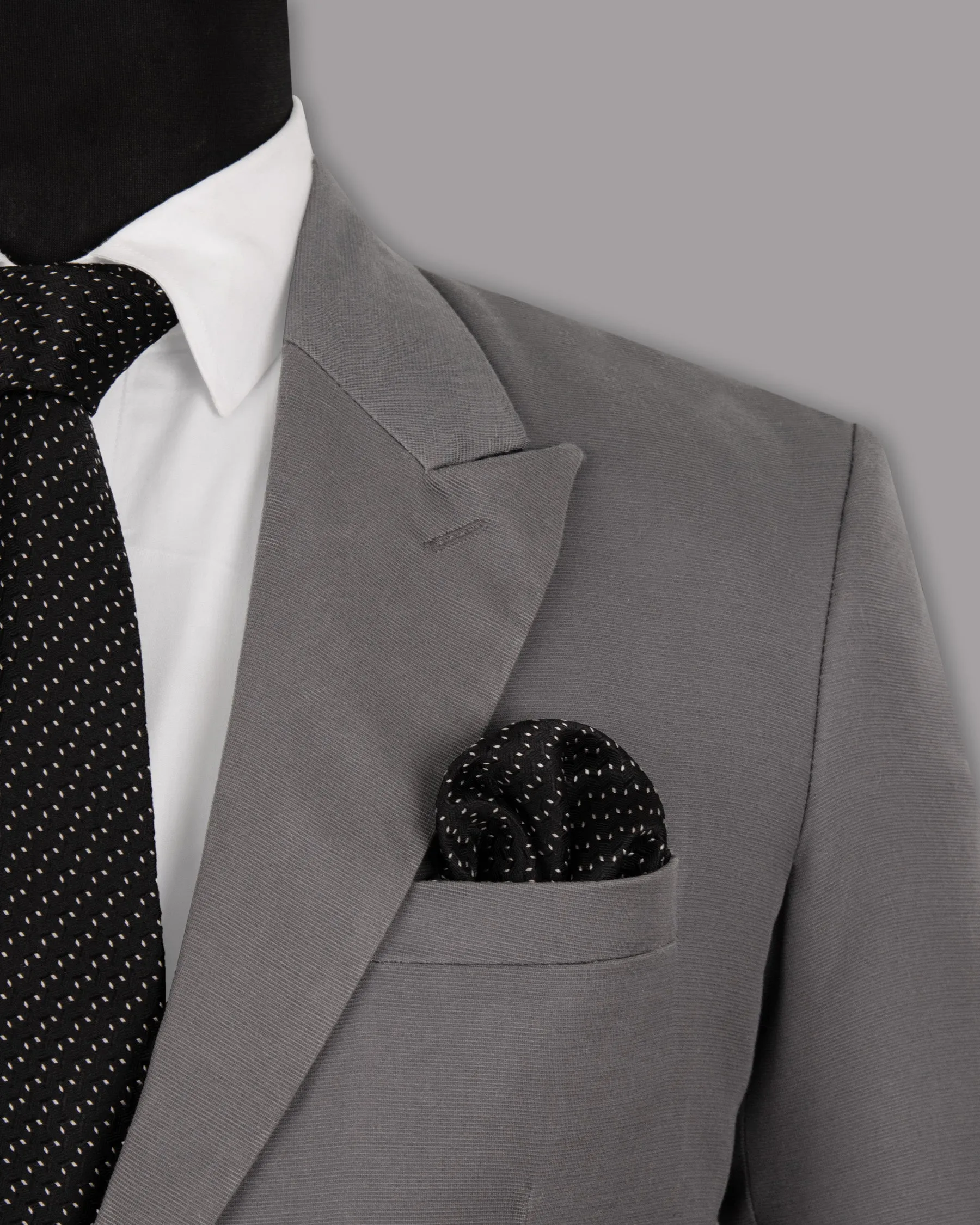 Bright Grey Premium Cotton Suit