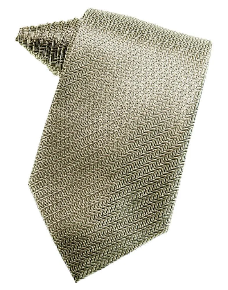 Champagne Herringbone Necktie