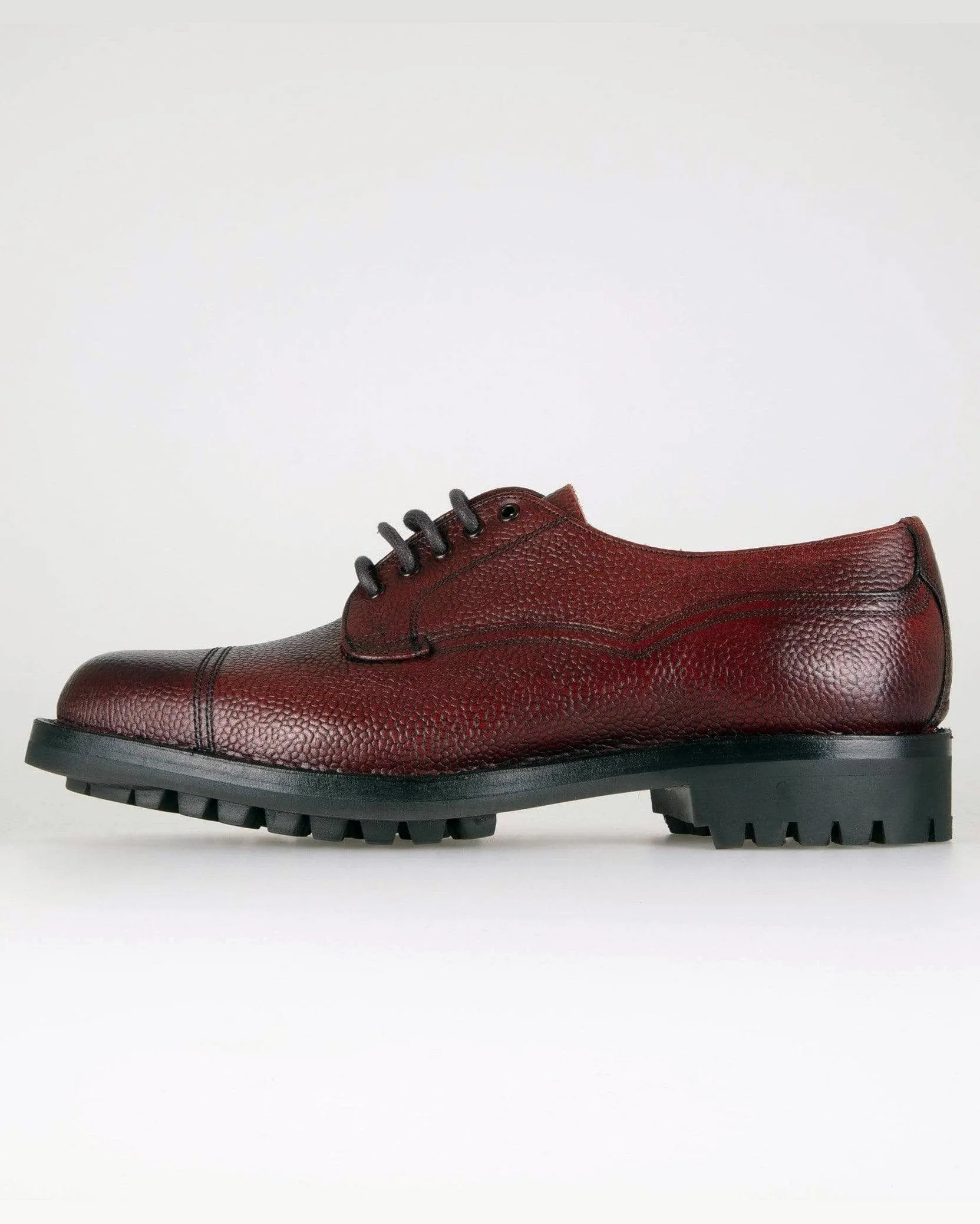 Cheaney Cairngorm II R Country Derby Shoe - Burgundy Grain Leather