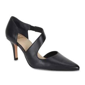 Chelsea Heel in Black Leather