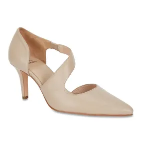 Chelsea Heel in Nude Leather