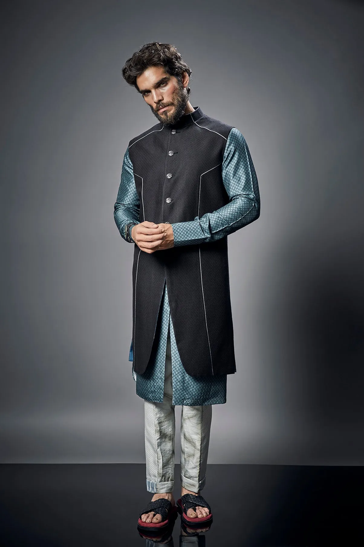 Classic Reversible Sleeveless Sherwani - Velior