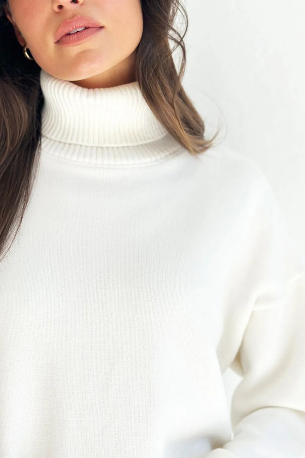 Coco Roll Neck - Cream