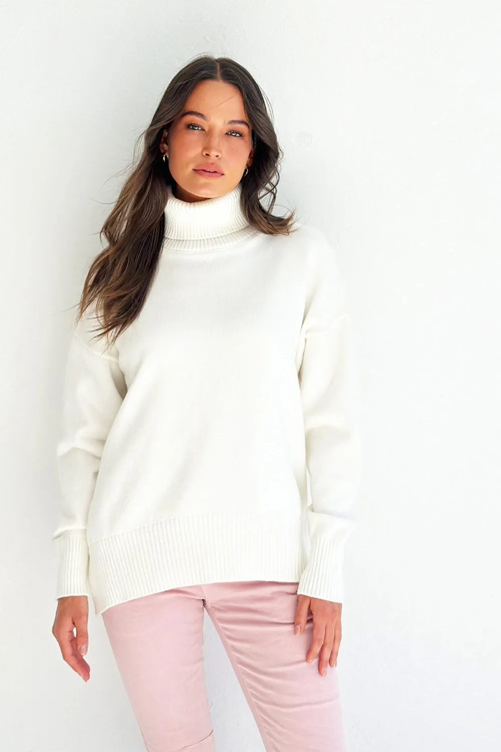 Coco Roll Neck - Cream