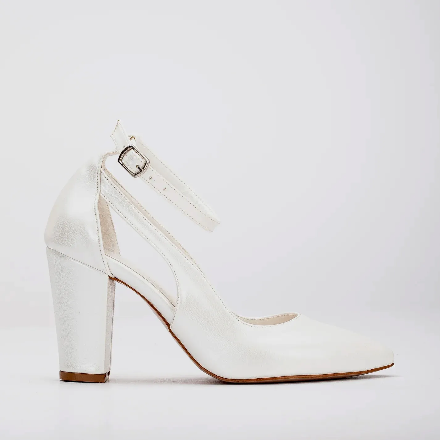 Coralie - Ivory Wedding Shoes with Ribbon