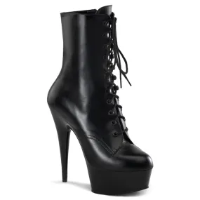 DELIGHT-1020 Black Calf High Boots