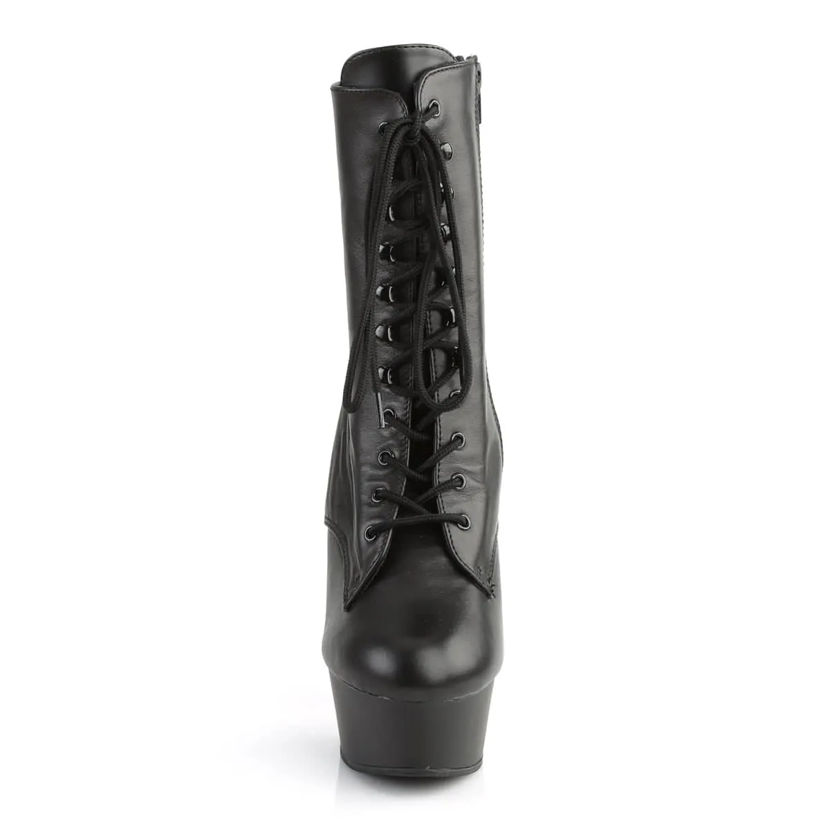 DELIGHT-1020 Black Calf High Boots