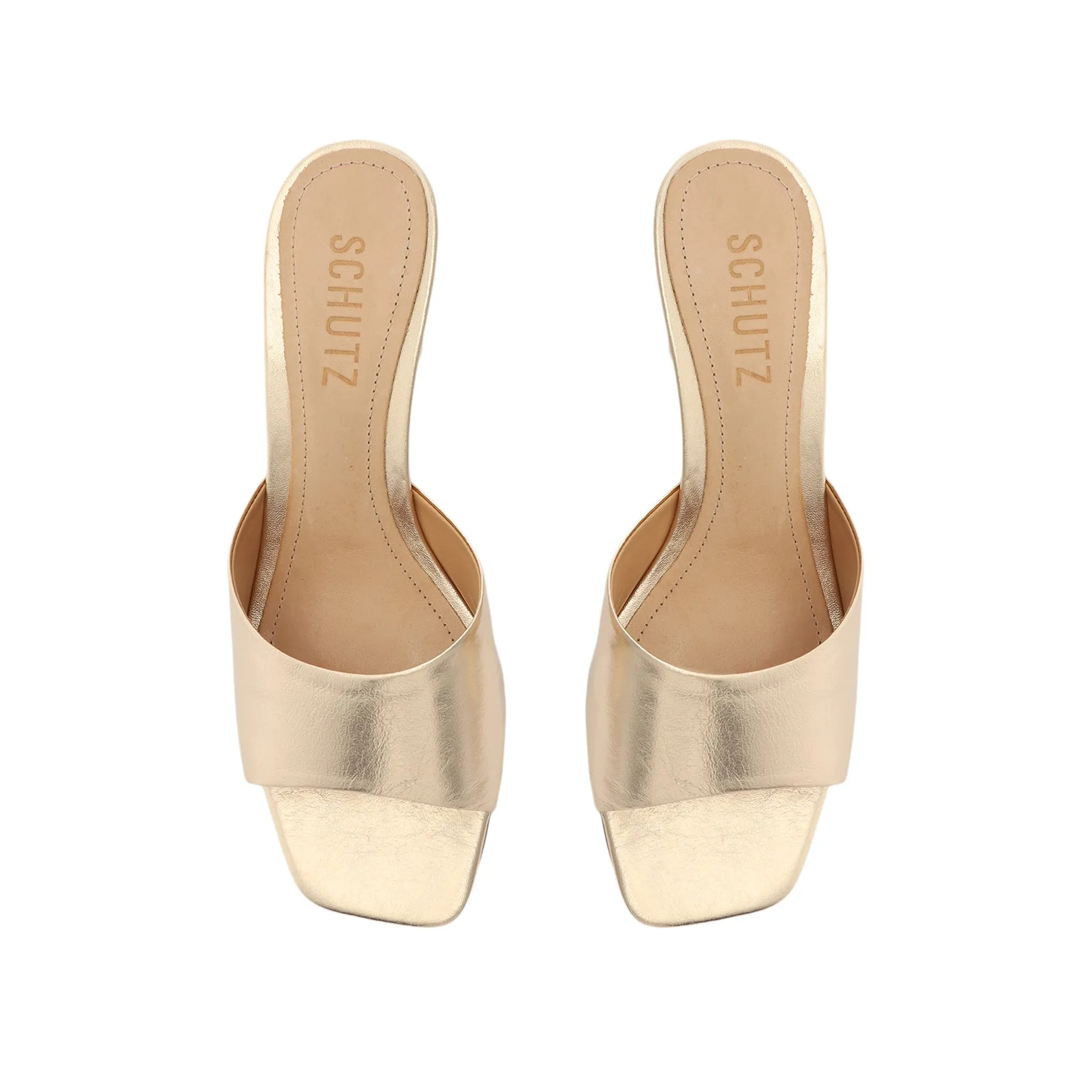 Dethalia Metallic Leather Sandal