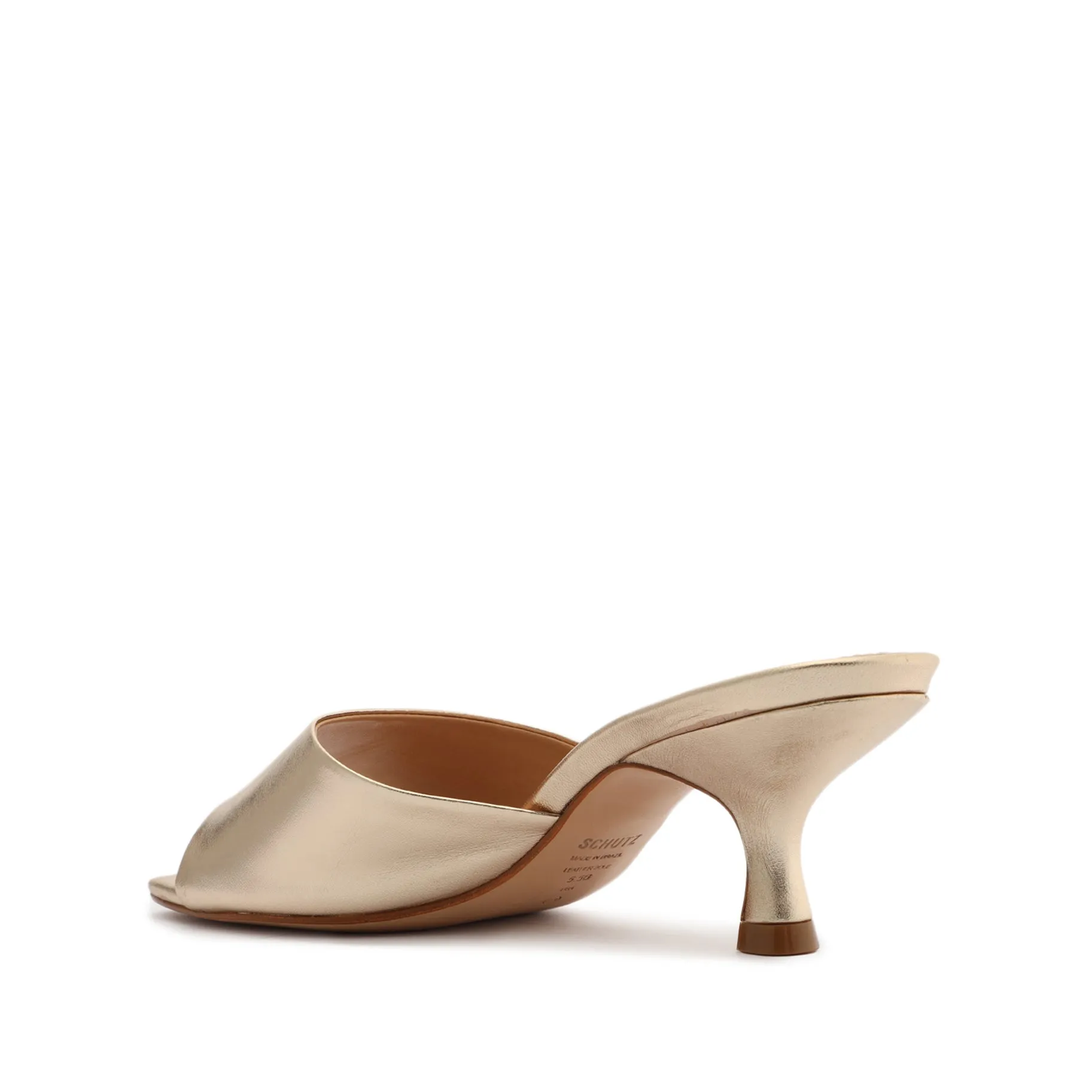 Dethalia Metallic Leather Sandal