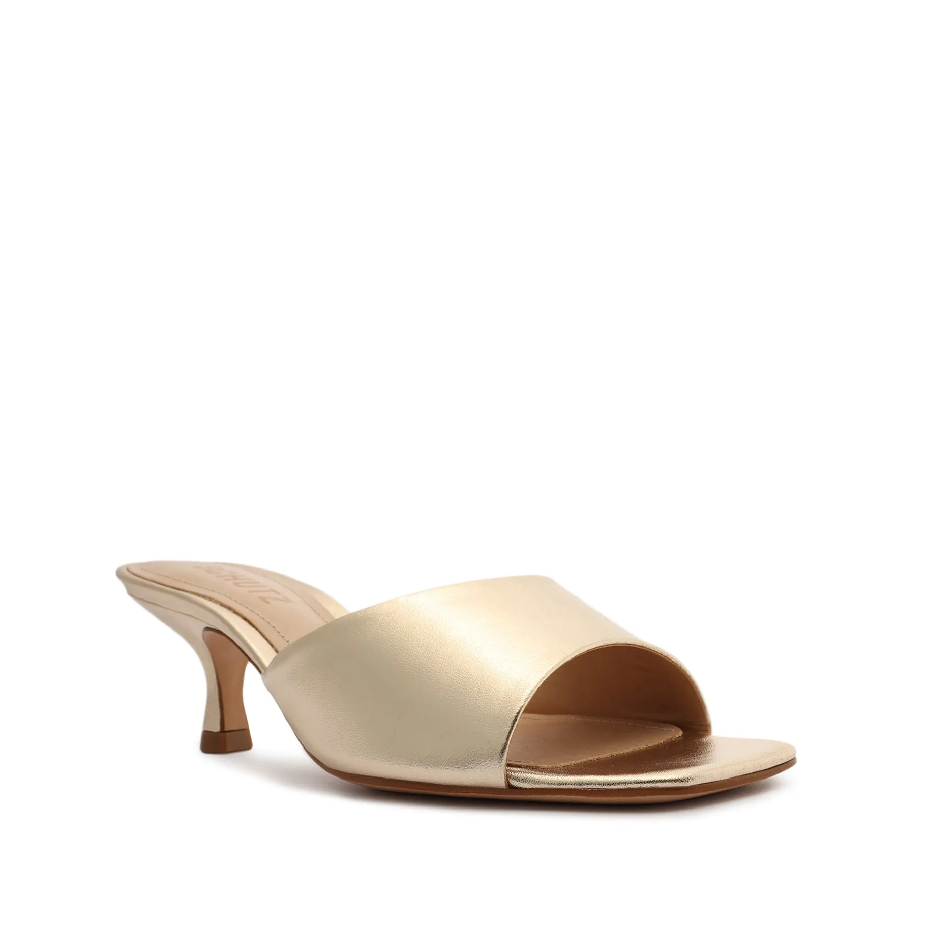 Dethalia Metallic Leather Sandal