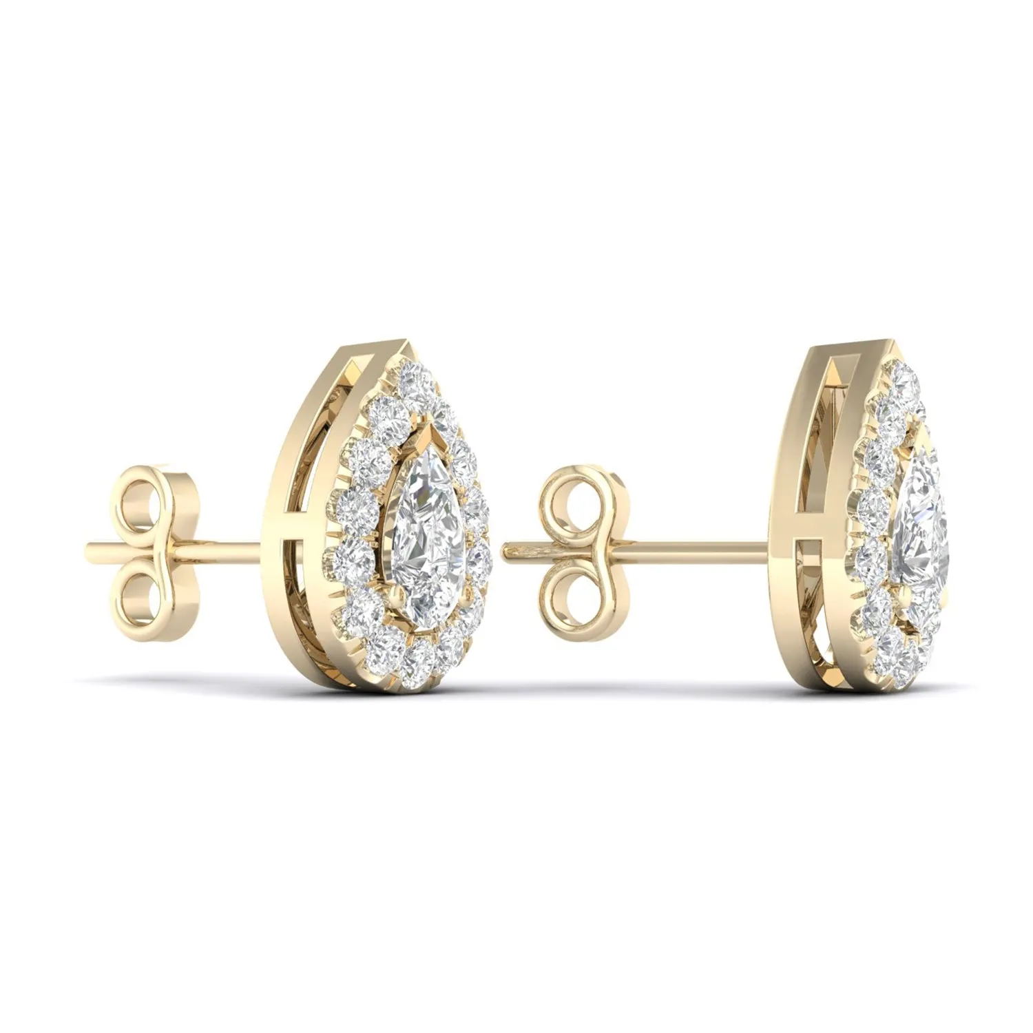 Dewdrop Halo Studs