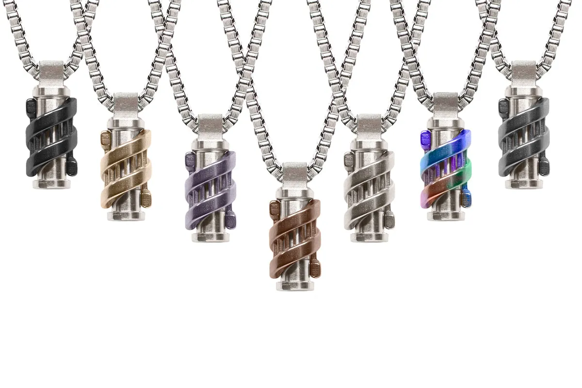 DNA Stainless Steel Pendant Converter Necklace