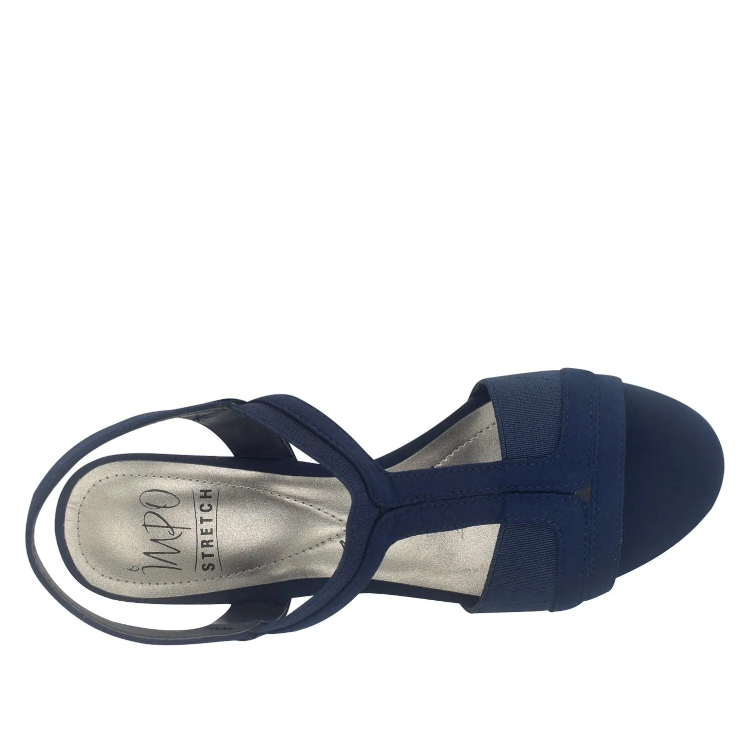 Eara Wide Width Stretch Dress Sandal with Memory Foam