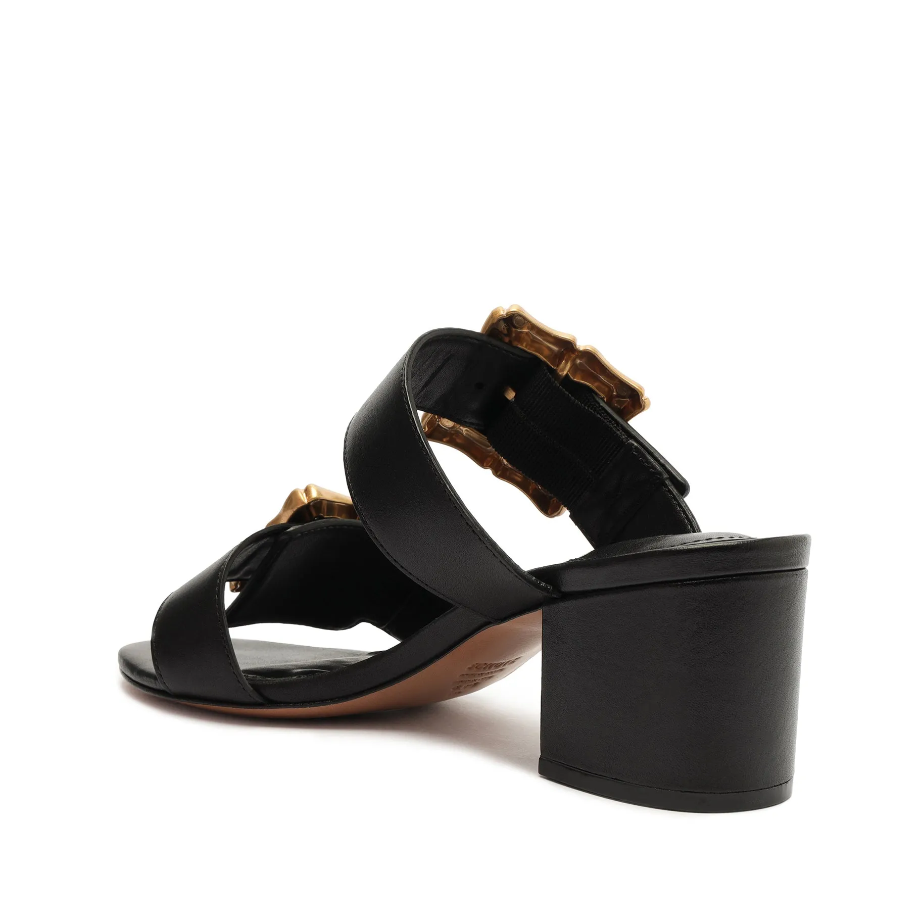 Enola Mid Block Leather Sandal