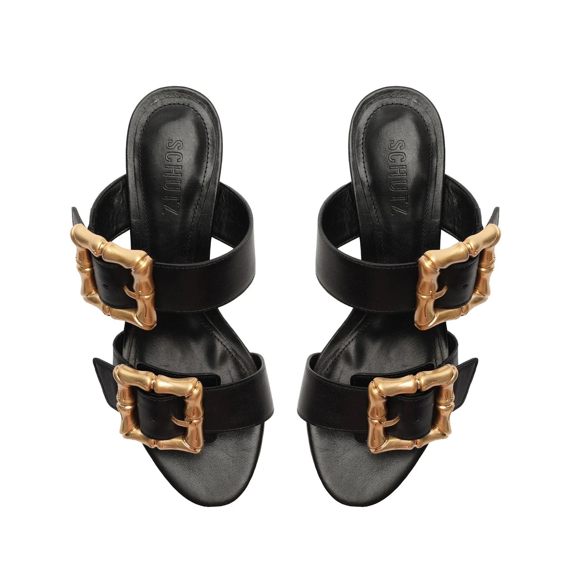 Enola Mid Block Leather Sandal